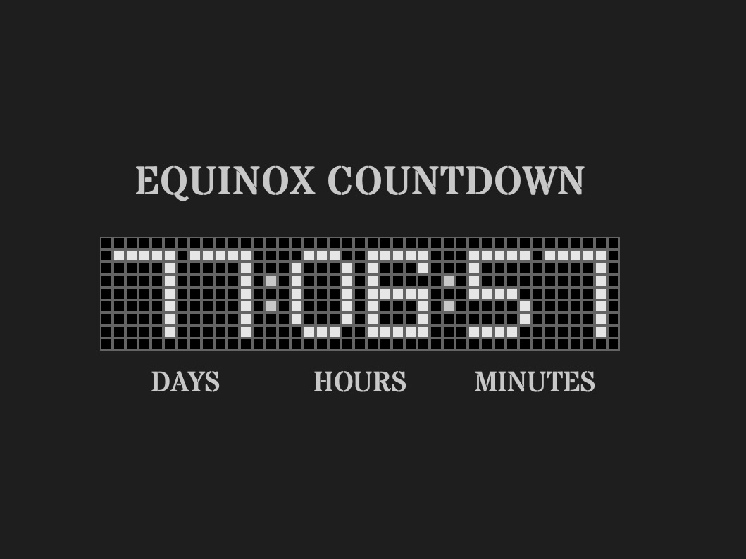 screenshot of countdown clock